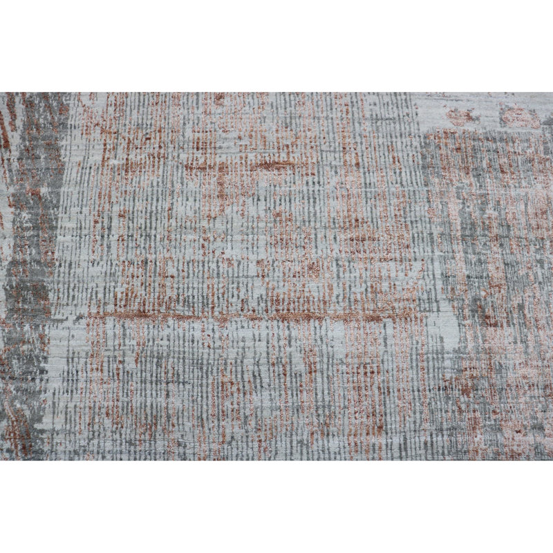 Area Rug in Copper/Gray/Ivory, Rectangle 10' x 14'