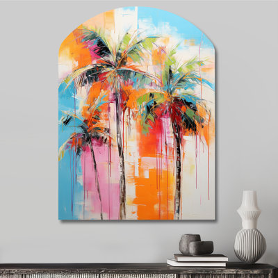 Christoph - Arch Palms, décoration murale sculpture en métal asymétrique