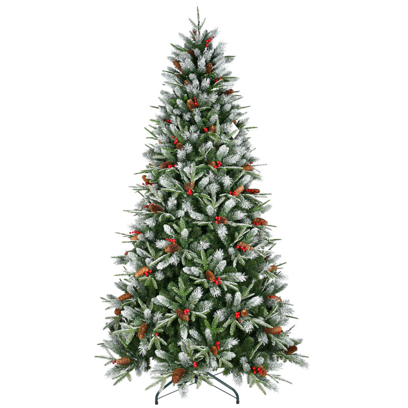 Arbre de Noël artificiel en PVC 7 pi, H 7 pi
