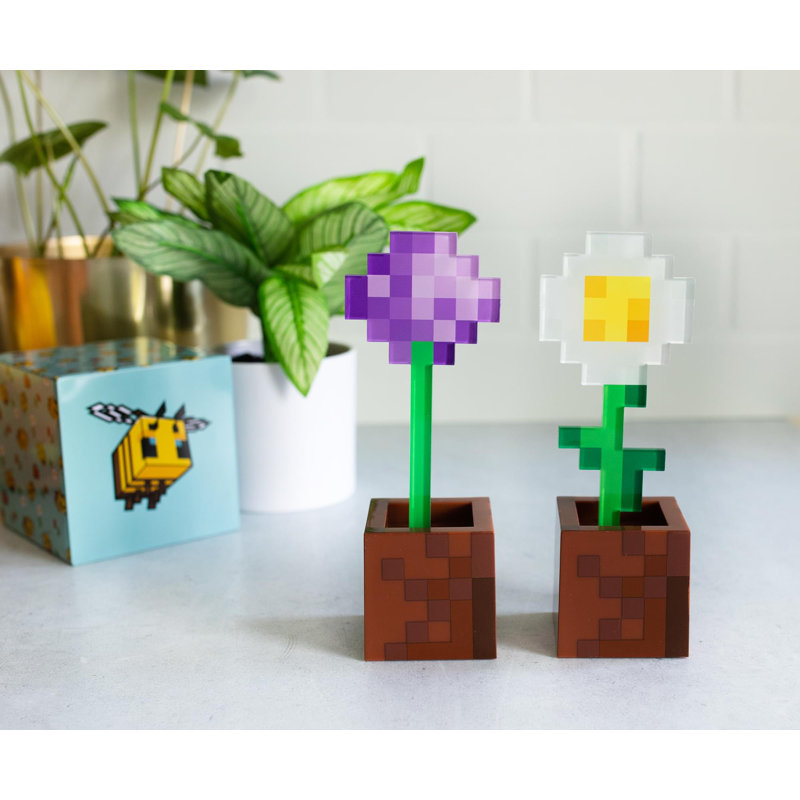 Lampe de lave 10 po Minecraft Daisy and Allium