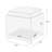 Stone Faux Leather Ottoman-33936100