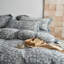 Ensemble de housse de couette rétro en jacquard de coton et lin texturé-110146199-110146204