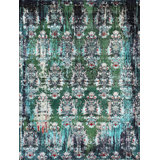 NEOV4547RDGDG Damask Area Rug