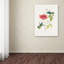 « bleu colibris ii fleur », art textuel sur toile tendue-1571870401