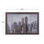Large Rectangular Multi-Color City - Cadre photo, reproduction d'art sur toile