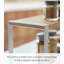 Kitchen Storage Shelf Organizer - Slim Stackable Countertop Rack With Steel Frame And Wood Top For Spices, Oils And Essentials
