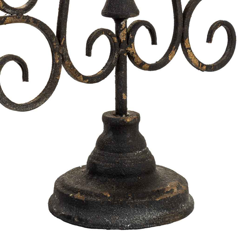 Metal Tabletop Candelabra