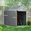 Outsunny 1.2 x 1.8m Garden Storage Shed Tent Large Door Light Grey