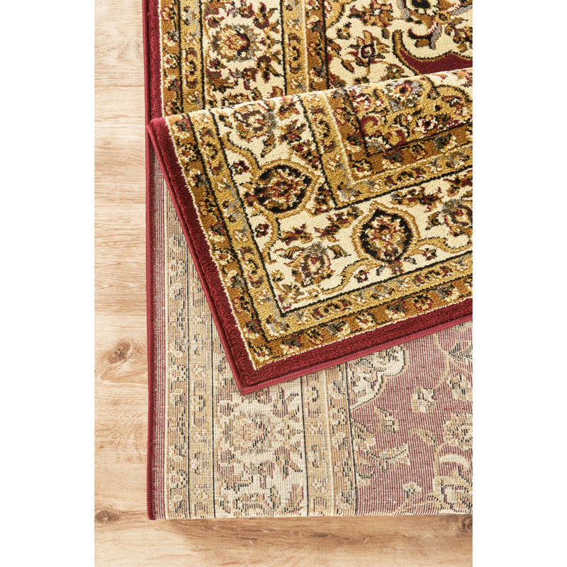 Contemporary Indoor Area Rug, Red, Runner 2'7" x 7'3"