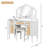 44.37 " Makeup Vanity Desk With 13 Hollywood Bulbs And 3 Lighting Modes