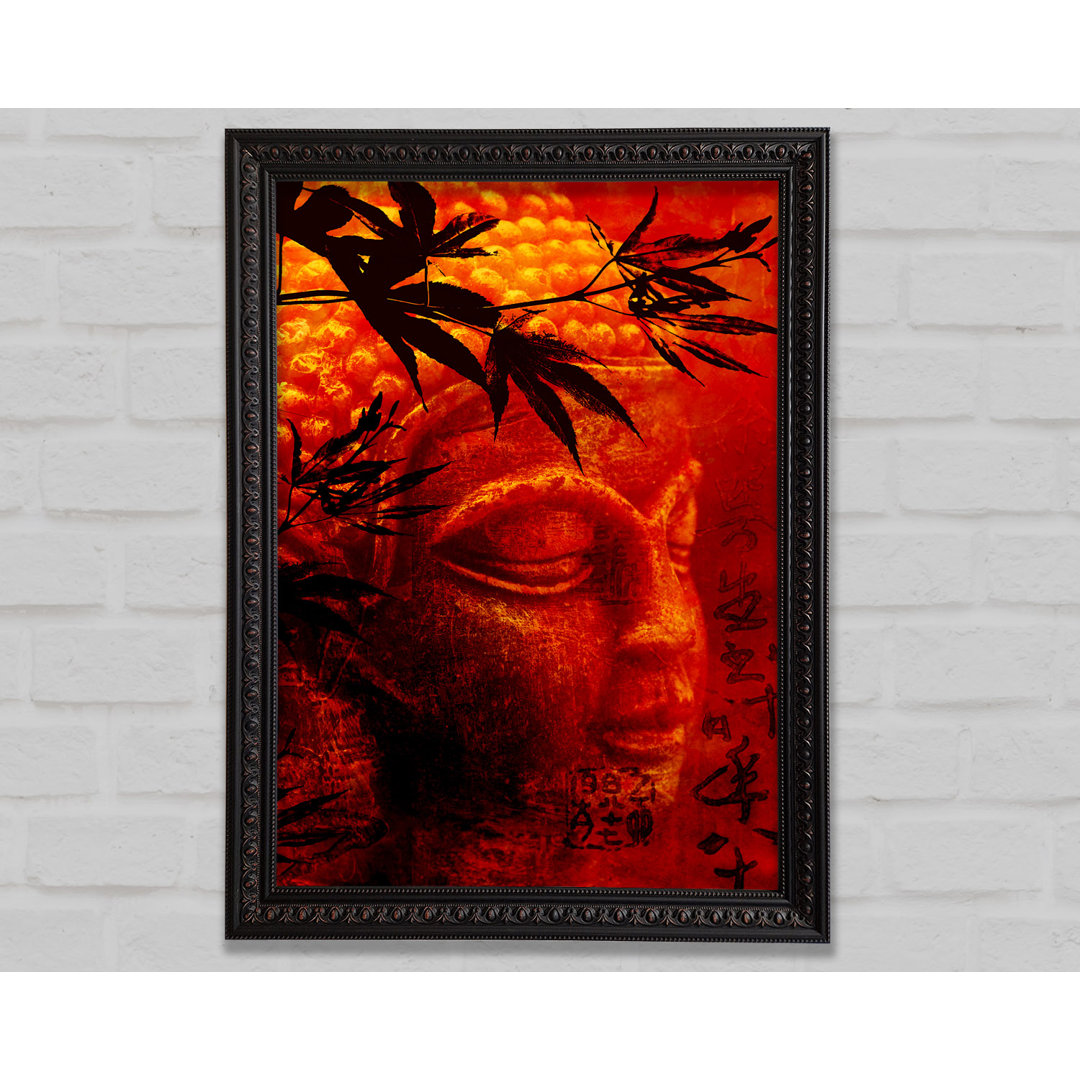 Bambus Buddha Gebrannte Orange - Druck