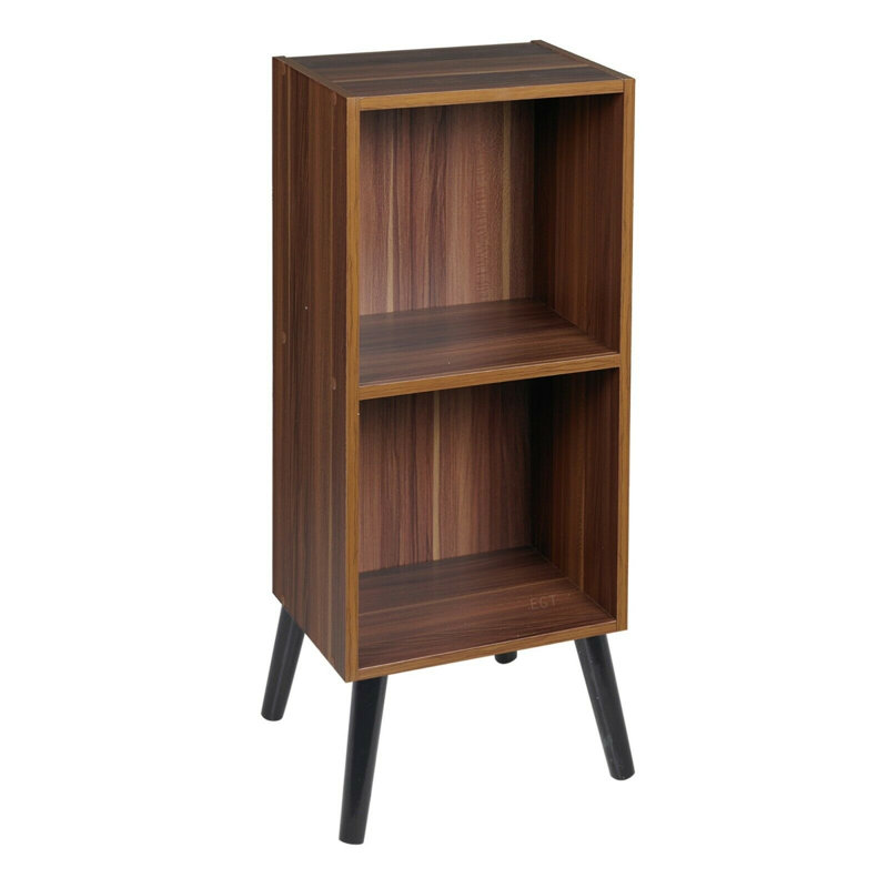 Serlin Wood Standard Bookcase, 75cm H x 30cm W x 24cm D, Teak/Pine