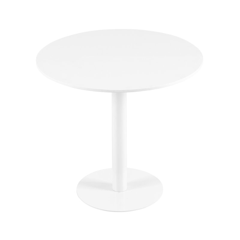 Table de salle à manger ronde, Blanc / blanc