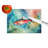 Salmon Glass Cutting Board Large