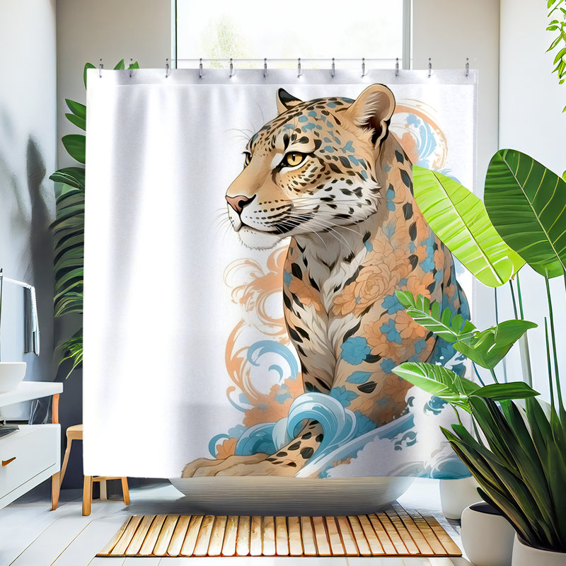 Rideau de douche Afrim Leopard