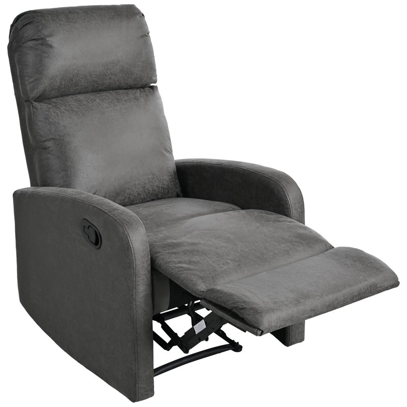 Josselyne Recliner, Slate Gray Microfiber