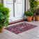 Washable Floral Indoor / Outdoor Rug