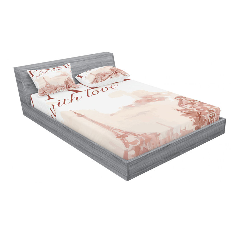 Microfiber Sheet Set, Full Sheet Set with Fitted Sheet