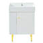 Meuble-lavabo blanc 21,6 po