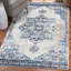 Tapis oriental ivoire / bleu Leeya-1558462669