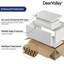 DeerValley 490 x 300 x 120mm Rectangular Drop-In / Semi-Recessed Bathroom Vessel Sink White