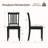 Tanvier Slatted Back Dining Chair Solid Wood Side Chair-682078795