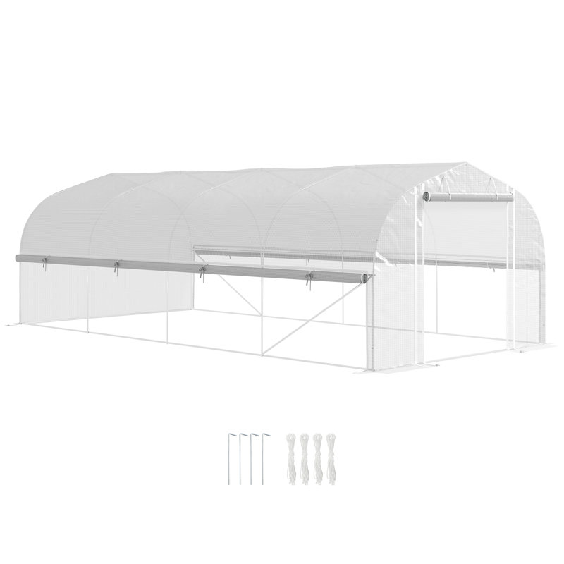 10 Ft W x 19.5 Ft D Greenhouse