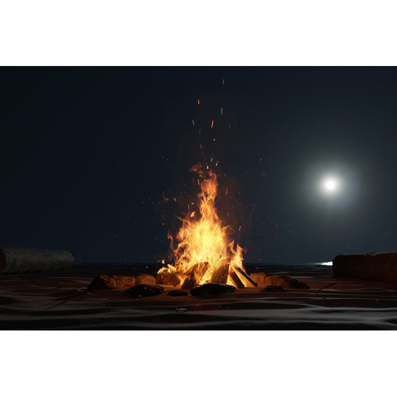 Bonfire - Photographie sur toile tendue, H 8 po x l 12 po