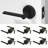Muse Privacy Door Lever Modern Concealed Design For (Bed & Bath) – Sleek Minimalist Style in Matte Black-114645561