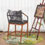 Tabouret de bar avec coussin
