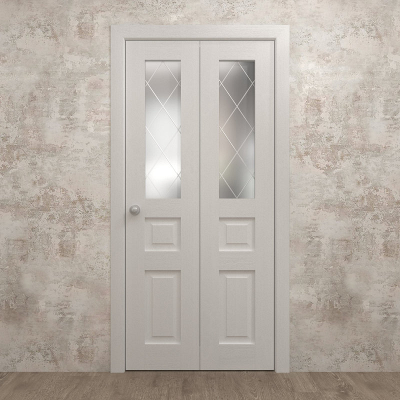 Portes coulissantes pliantes pour garde-robe | Ego 5011 | Ensemble de quincaillerie pour moulures robustes | Portes de garde-robe de chambre en bois massif