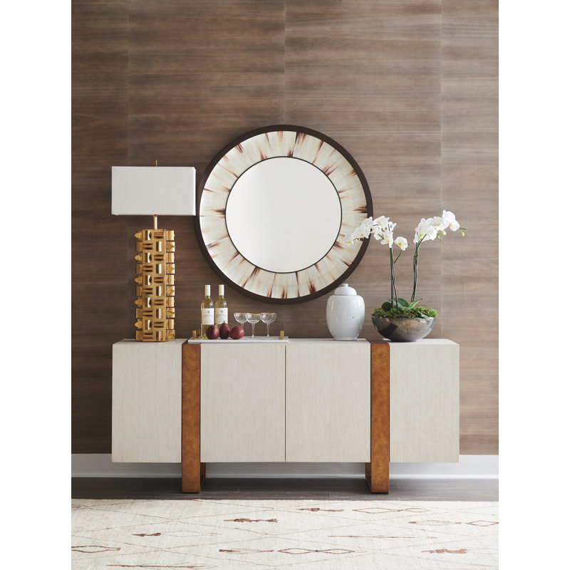 Park City 75'' W Solid Wood Buffet, Gold/Cream