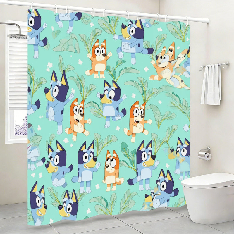 Rideau de douche avec crochets 72 "x 72" (180 x 180 cm) Mint