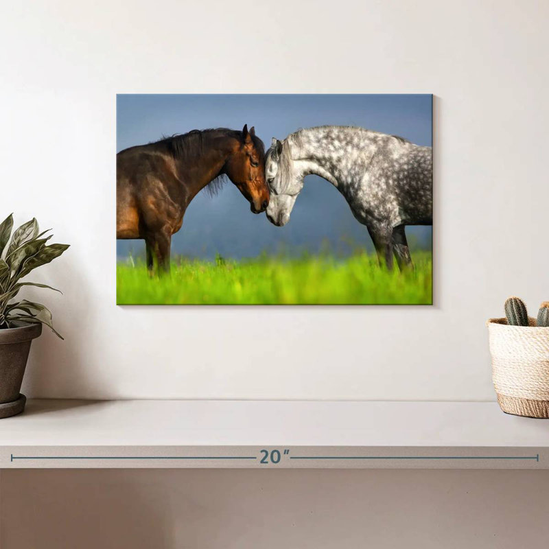 Couple de chevaux Hardie, H 8 po x l 12 po