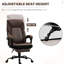 Fauteuil Big and Tall en brun foncé