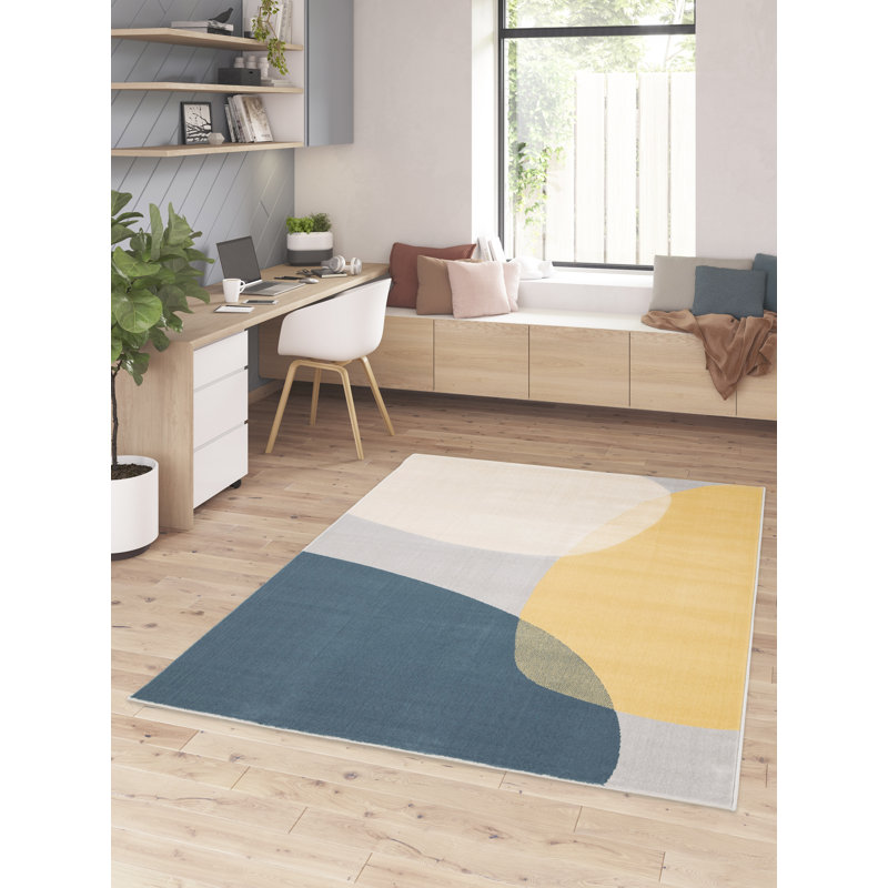 Kilpatrick Abstract Area Rug, Rectangle 80 x 150cm