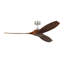 Collins 60" Smart Indoor/Outdoor Brushed Steel Ceiling Fan With Remote Control And Reversible Motor Works With Alexa, Google Home And Bond Home Action-2087549362-2114971037-2108818894