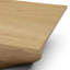 Table basse carrée géométrique minimaliste à niveaux, finition chêne blanc texturé, entièrement assemblée, 90 cm × 90 cm × 33 cm pour salon-598502702
