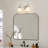 Hoxie 2-Light Chrome Vanity Light with Opal Glass Shades-1045839574