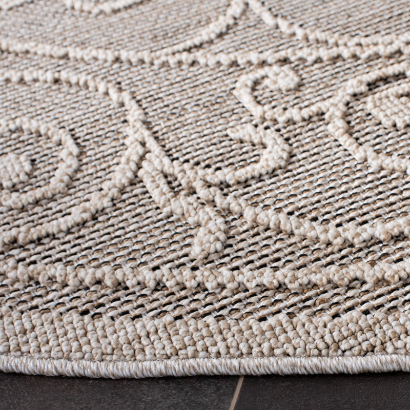 Tapis d'intérieur / extérieur Karlshamn, Rond 6 pi 7 po