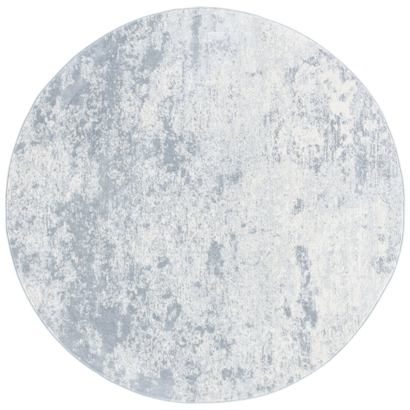 Addison Gray/Ivory Area Rug, Round 6'7"