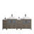  Modern 84" Freestanding Double Sink Bathroom Vanity with Engineered Marble Top and Matching Mirrors-106870383