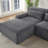 Veyra Boneless L-Shape Modern Chenille Oversized Sectional Sofa with Tufted Design and Comfy Sleeper-118805564-118805567