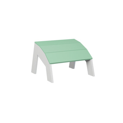  Tabouret de pieds Nordic Marine Mint Top avec base blanc mat
