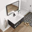 Single Bathroom Vanity with Ceramic Top with Floating Bathroom Vanity-129398111