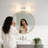 Brushed Nickel Bathroom Vanity Light With Clear Glass, Modern Wall Sconce Lighting Set Of 2-56395776-51508349