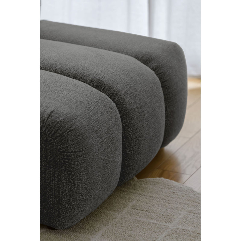 Shell Corner Sofa , 4, Right Hand Facing, Dark Grey