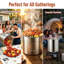 Bouilloire pour fruits de mer en acier inoxydable 30 qt / 40 qt / 60 qt / 80 qt / 100 qt / 120 qt
