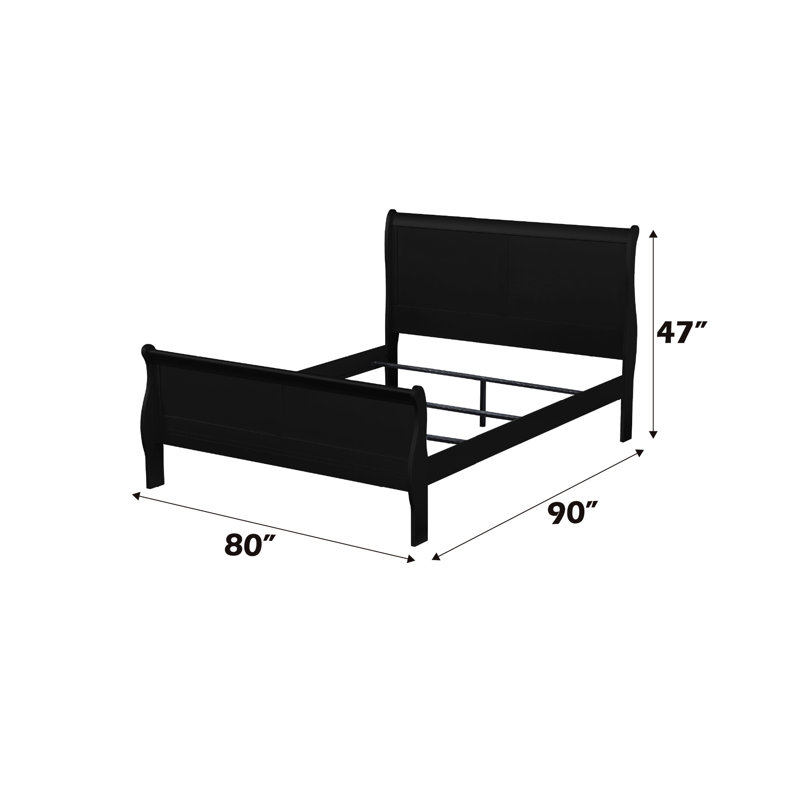 Noir - Fabrication en bois synthétique pour lit de longévité 75,25 lb. Stabilité du poids