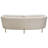 Lane Sofa In Light Cream Fabric With Gold Metal Legs